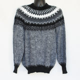 Pullover sweater with ethnic designs