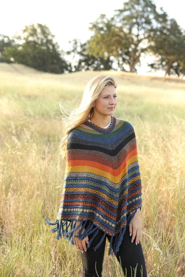 Poncho mountain of seven colors